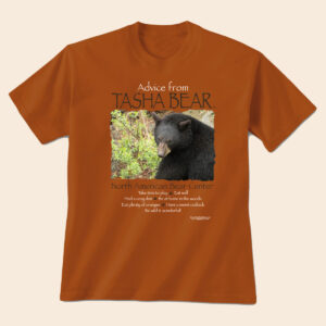 Advice from our bear Tasha texas orange adult shirt.